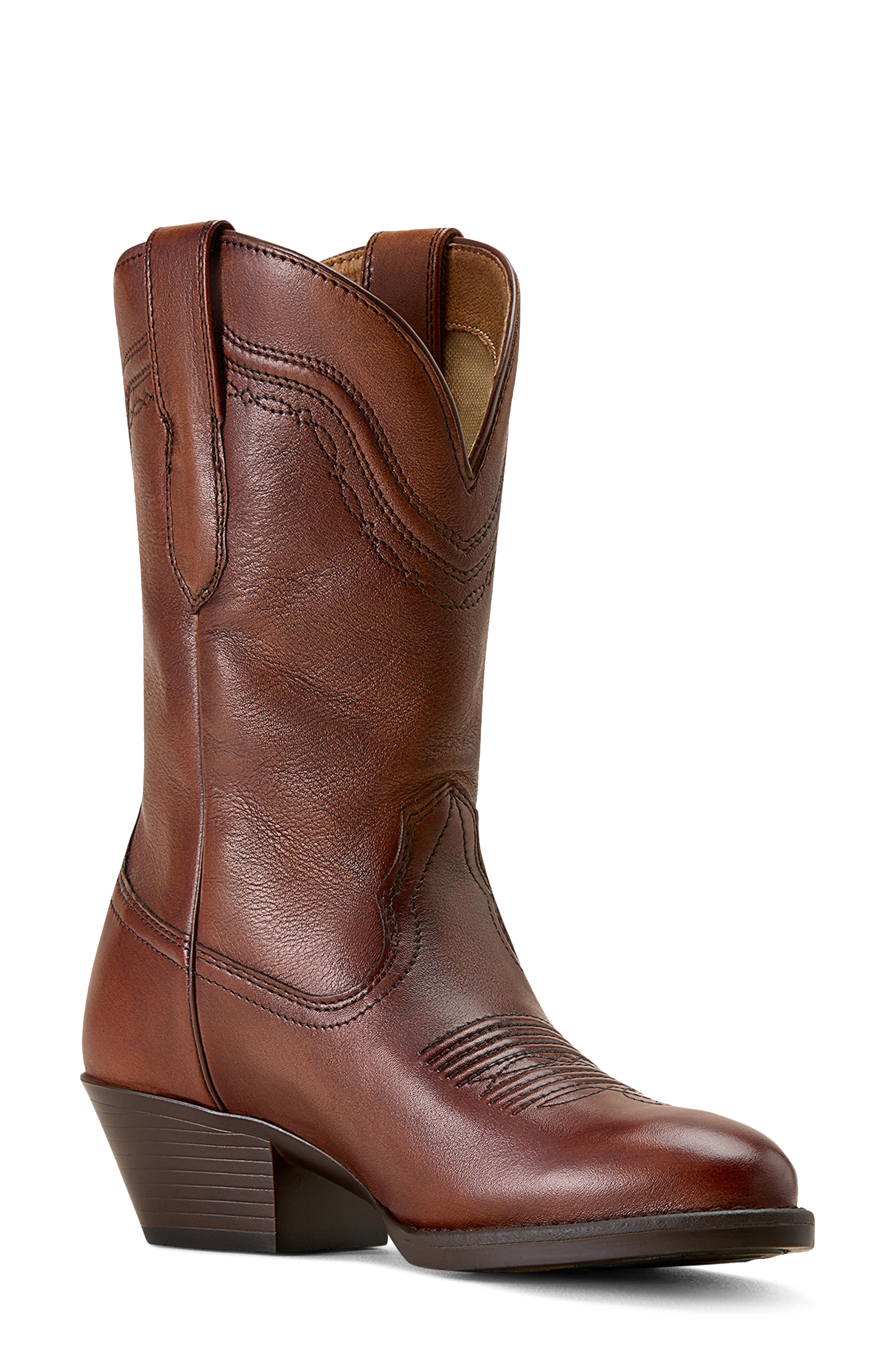 Ariat Easton R Toe Western Boot In Brown