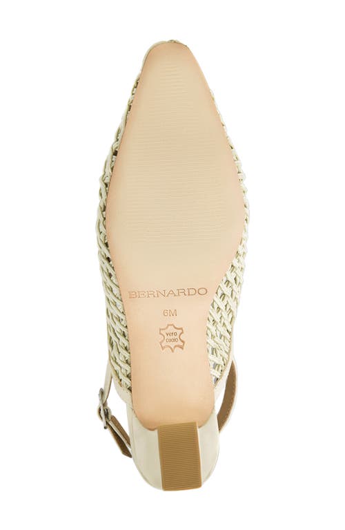 Bernardo Footwear Athena Slingback Pump In Neutral