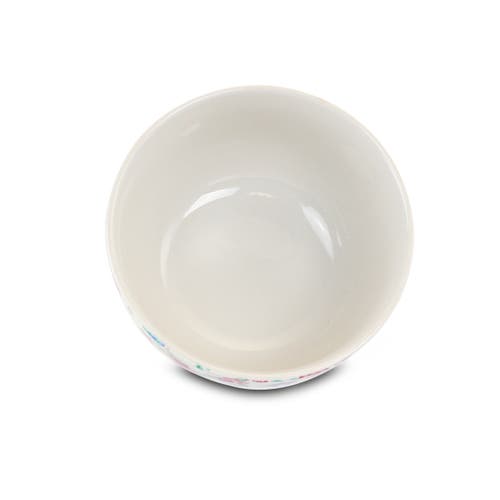 Gibson Home Floral Splash 16 Piece Round Fine Ceramic Dinnerware Set In White