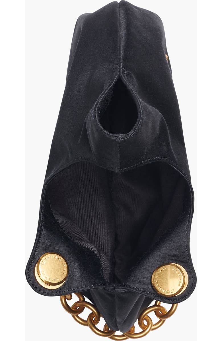 Donna Karan New York Lawrence Satin Wristlet, Alternate, color, Blk/Gold