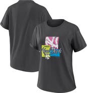 WEAR by Erin Andrews Women's WEAR by Erin Andrews Charcoal New York Yankees Domestic Box Color Boyfriend T-Shirt