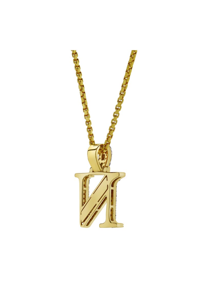 N Initial Diamond Pendant 10K Yellow Gold - 0.8 Carats, Alternate, color, 10K Yellow Gold