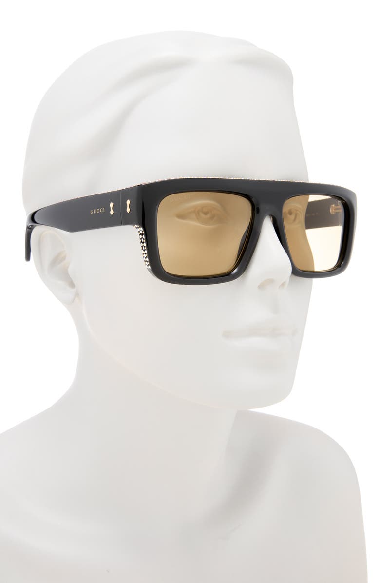 Gucci 55mm Special Edition Square Sunglasses, Alternate, color,