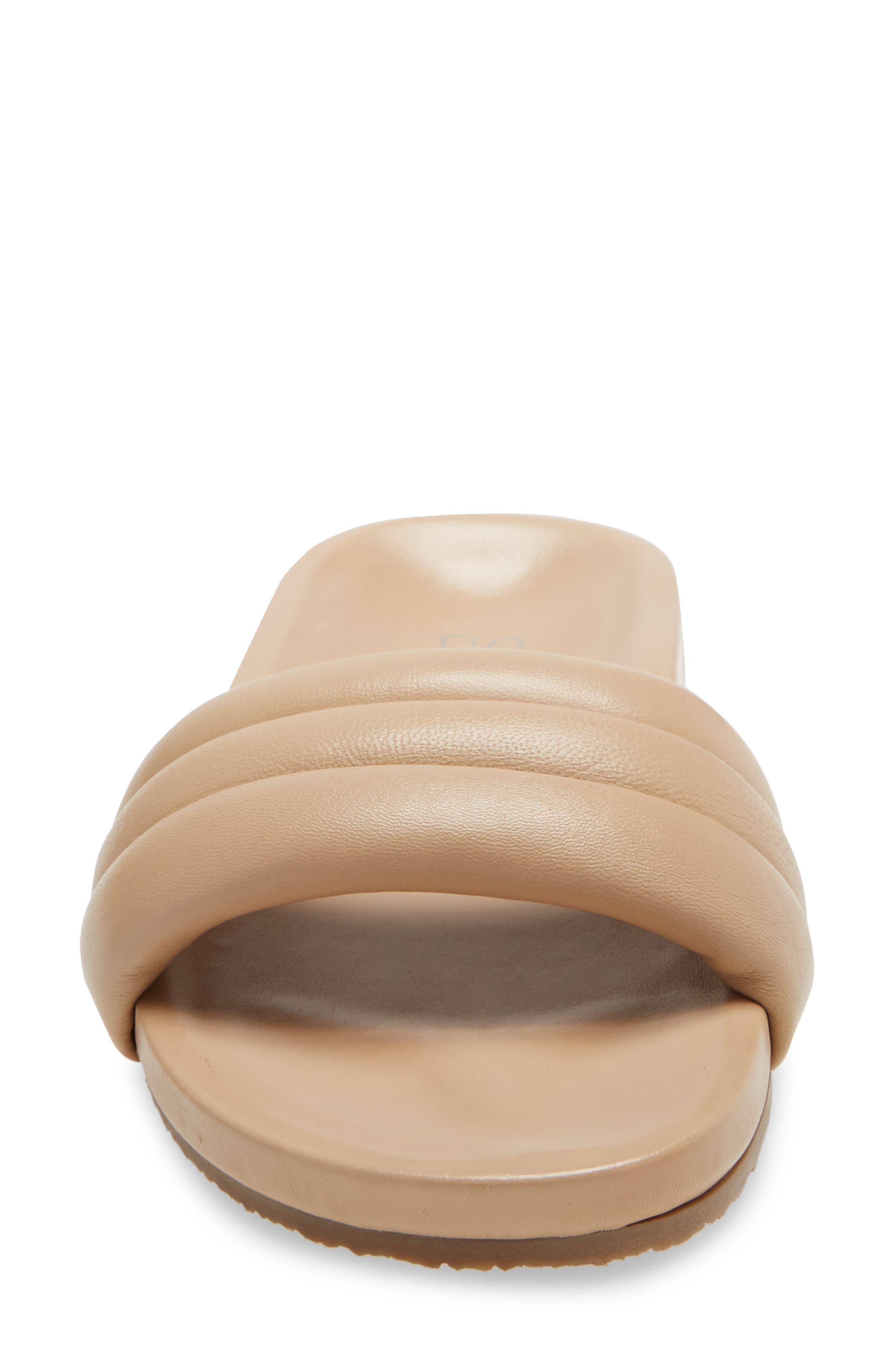 Low Key Slide Sandal, Alternate, color, VACCHETTA LEATHER