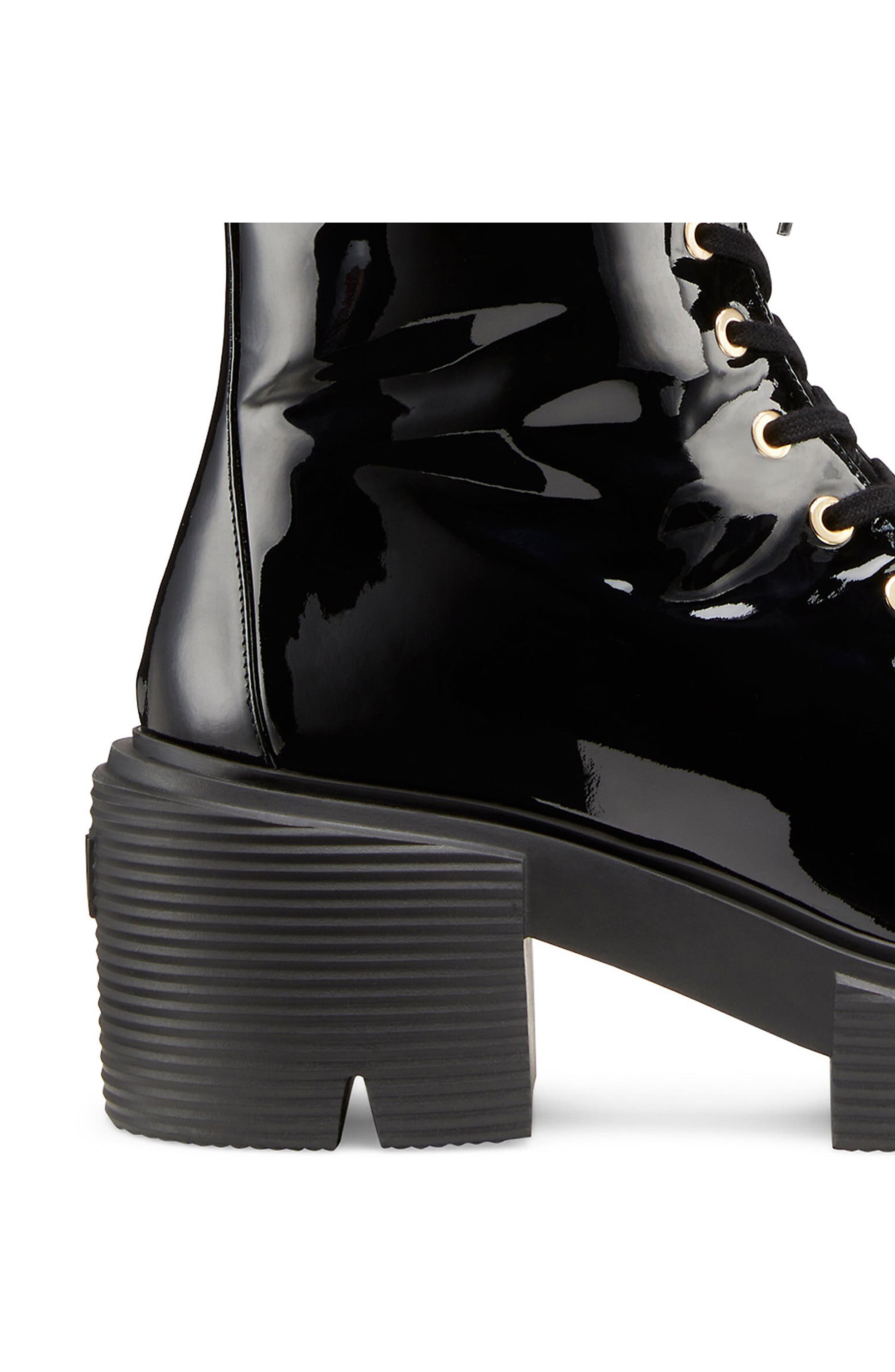 Soho Combat Boot, Alternate, color, BLACK
