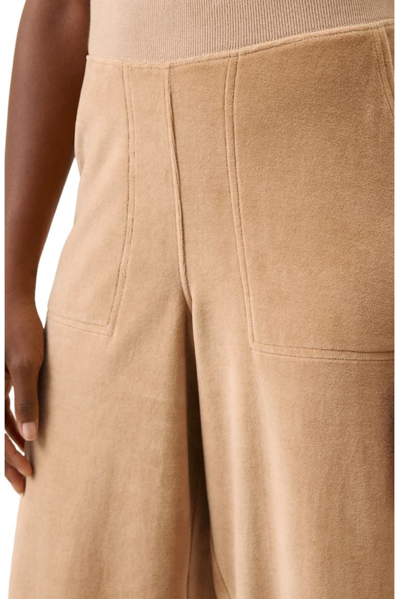 Organic Cotton Pure Velour Relaxed Sweatpant, Alternate, color, Sesame