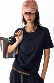 H&M Silk-blend t-shirt