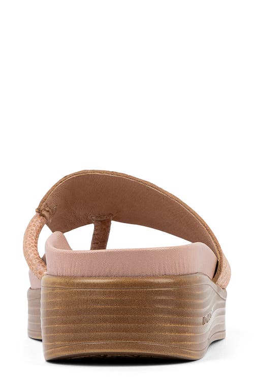 Donald Pliner Fifi Platform Wedge Flip Flop In Rosette