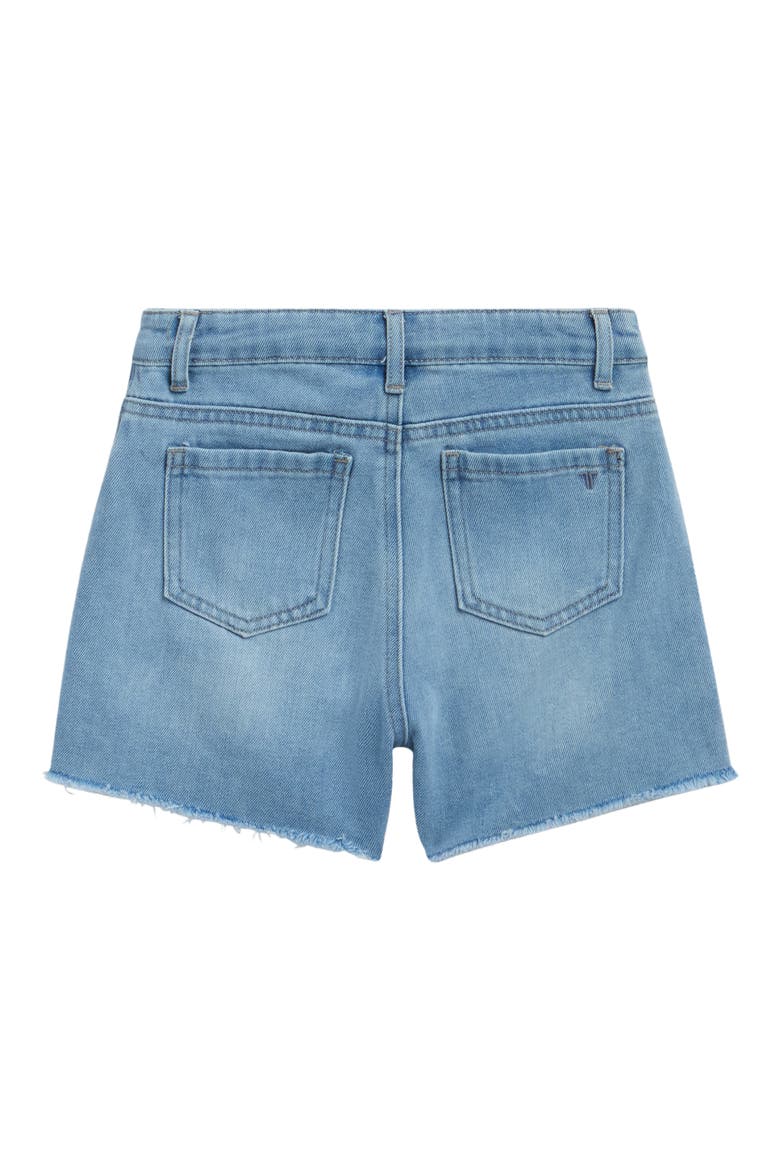 Kids' Bow Embroidered Shorts, Alternate, color, INDIGO