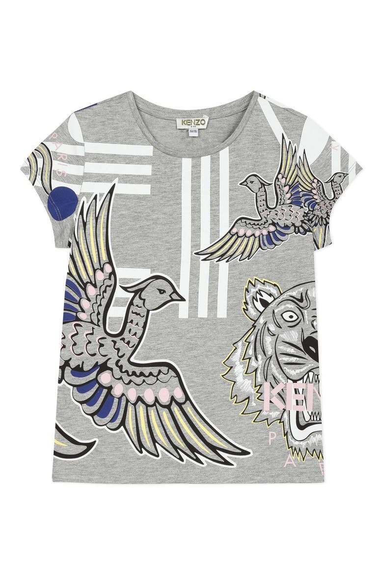 Multi Iconic Graphic Tee, Main, color, MARL GREY
