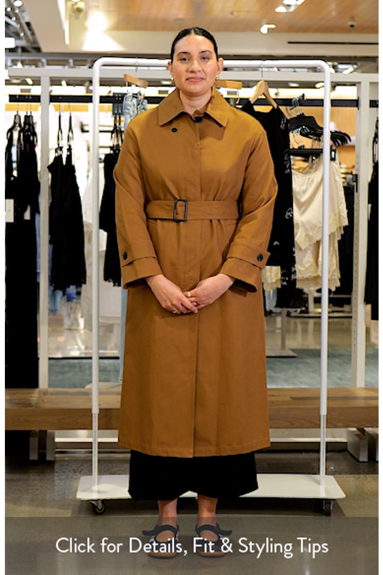 Belted Cotton Trench Coat video