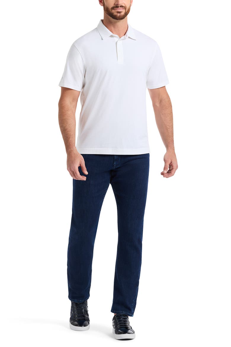 Furlan Stretch Cotton Polo, Alternate, color, WHITE