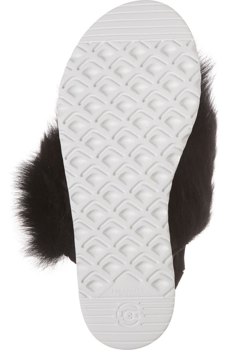 UGG<sup>®</sup> Holly Genuine Shearling Sandal, Alternate, color,