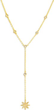 Mazin Jewels Starburst Lariat Necklace