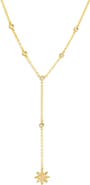 Mazin Jewels Starburst Lariat Necklace