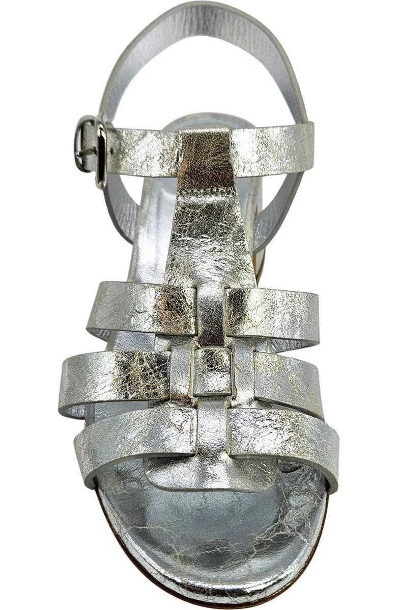 Madison Maison Metallic Gladiator Heel Sandal, Alternate, color, Silver