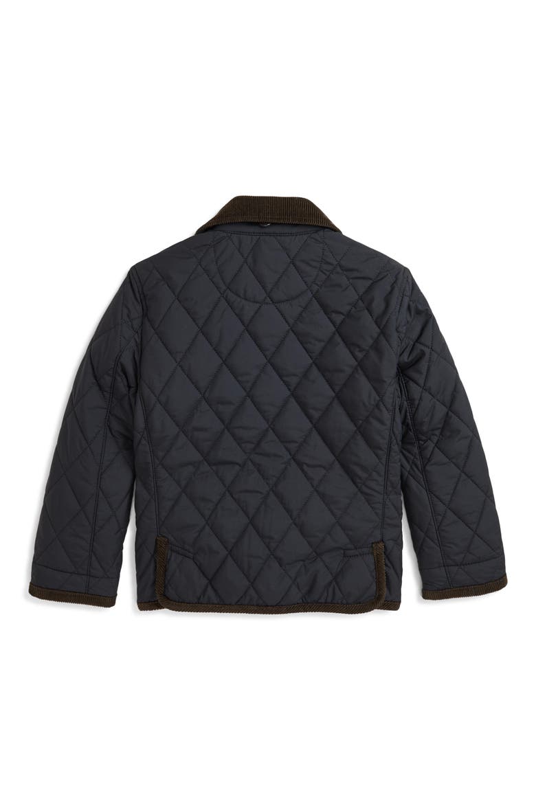 Kids' Quilted Barn Jacket, Alternate, color, POLO BLACK