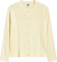 Anne Klein Clear Sequin Cardigan