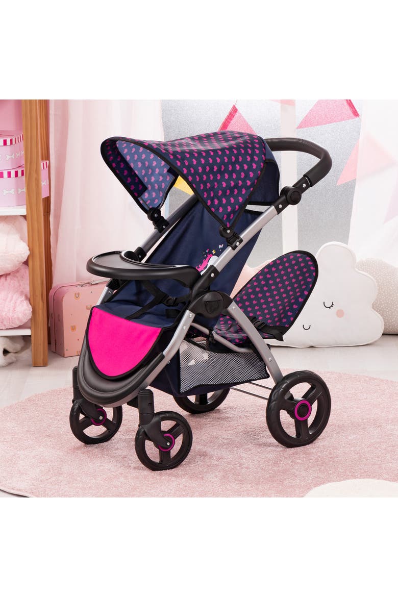 Twin Star Stroller, Unicorn, Seats 2 Dolls Up to 18 Inches, Alternate, color, Multicolored
