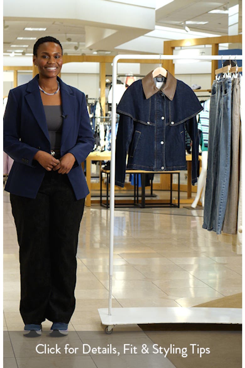 Stretch Denim Cape Jacket video