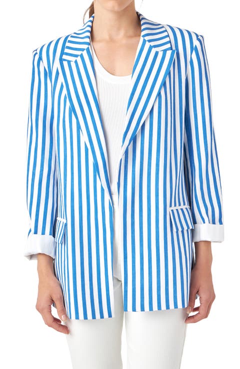 Stripe Blazer