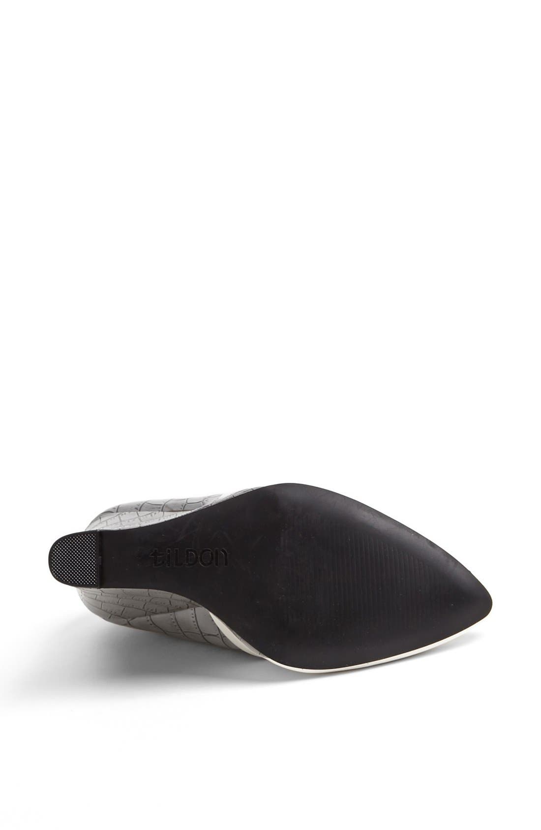 'Deanna' Wedge Pump, Alternate, color, BLACK/ WHITE