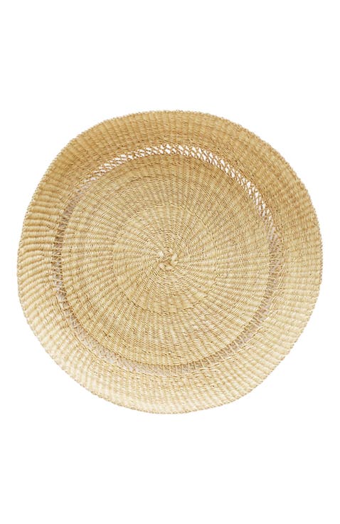 Bolga Large Round Tray