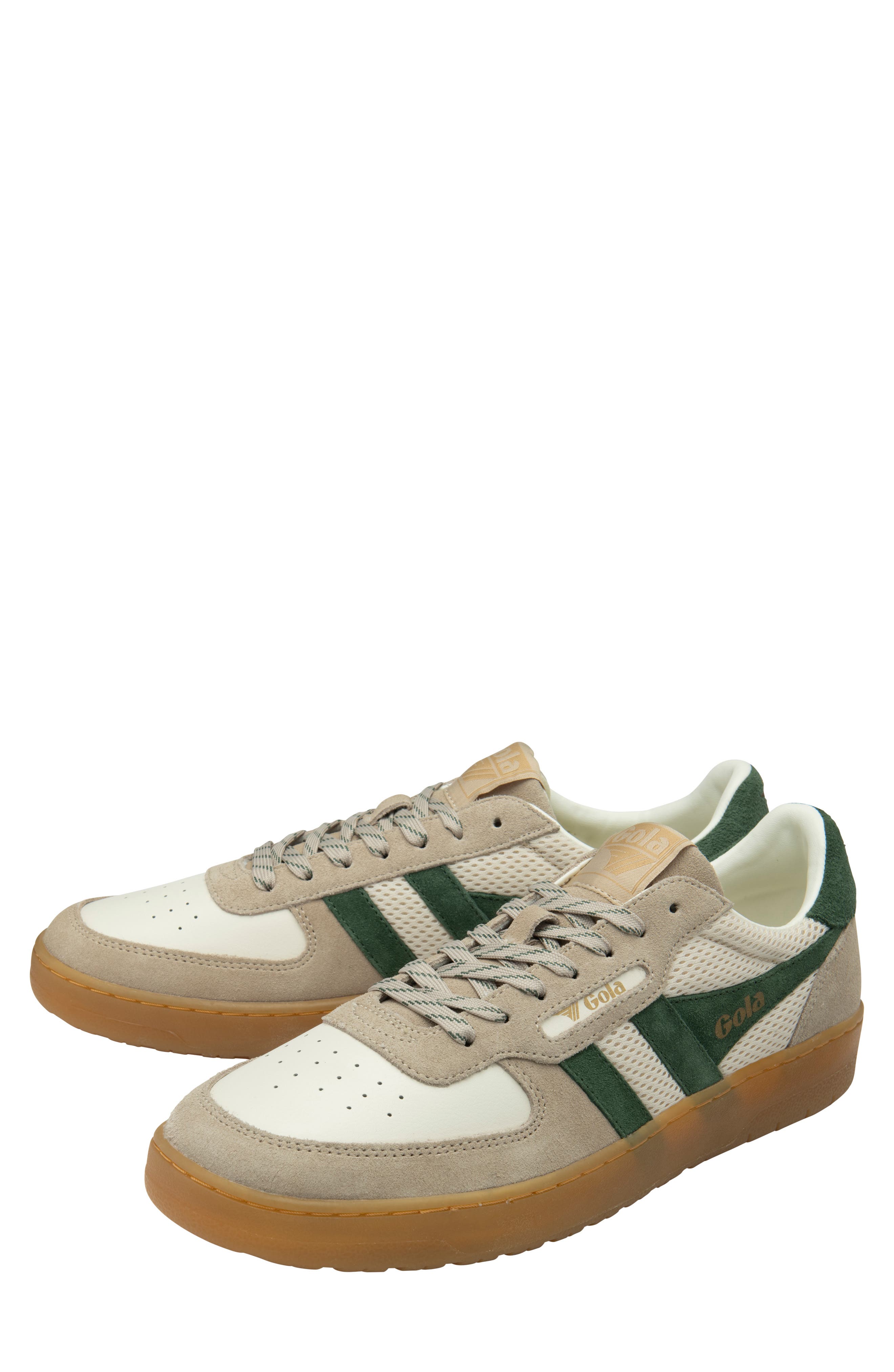 Gola Hawk 83 Sneaker, Alternate, color, White/ Bone/ Evergreen/ Gum
