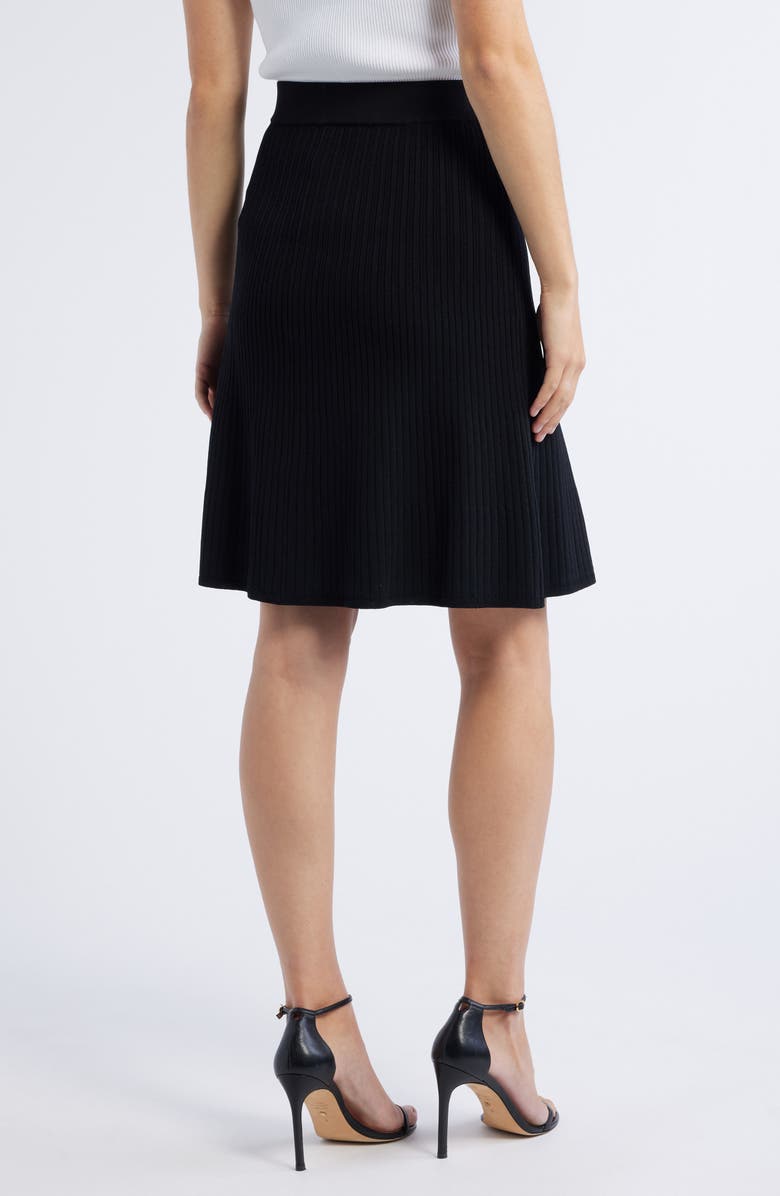 Anne Klein Rib Midi Sweater Skirt, Alternate, color,