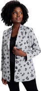 Jessica London Flocked Floral Blazer