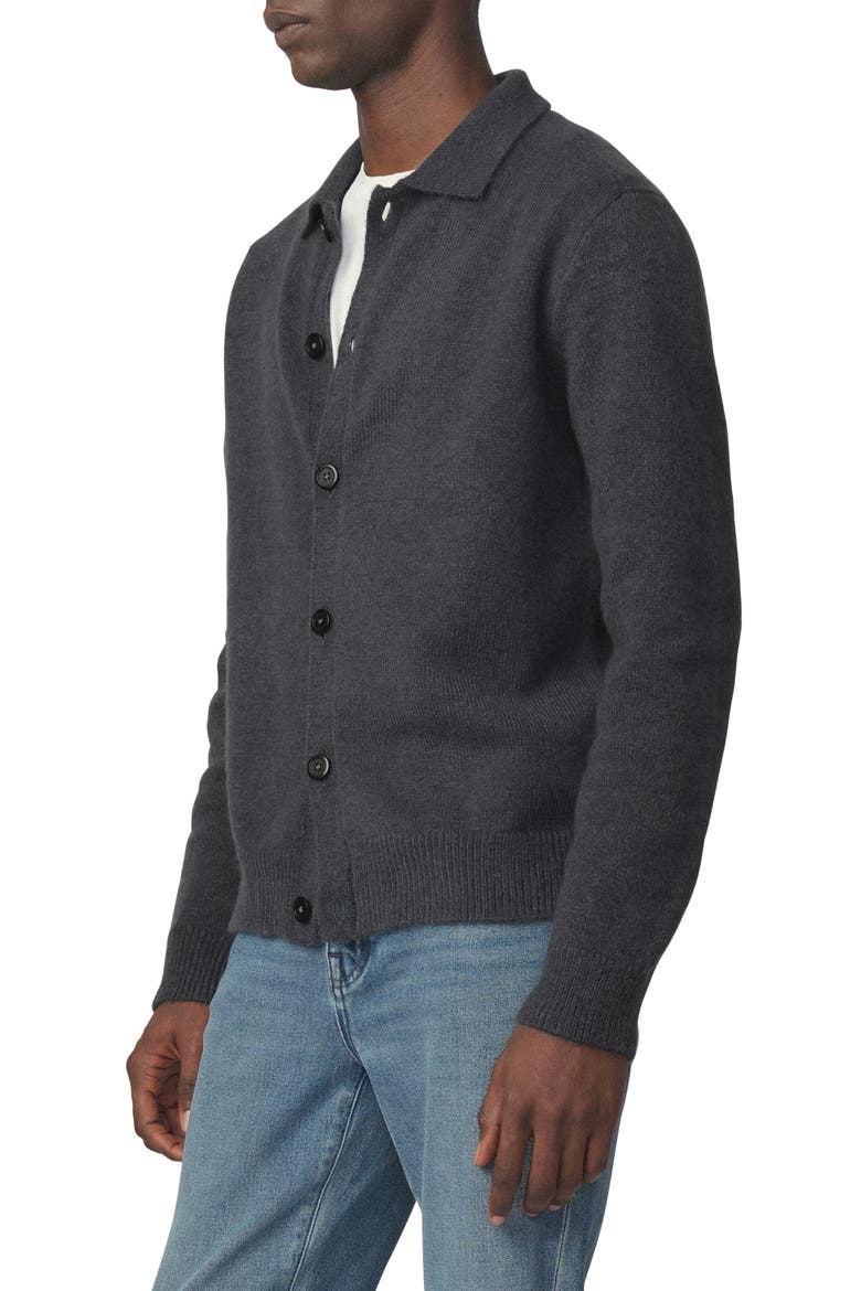 Knit Polo Cardigan, Alternate, color, TURBULENCE