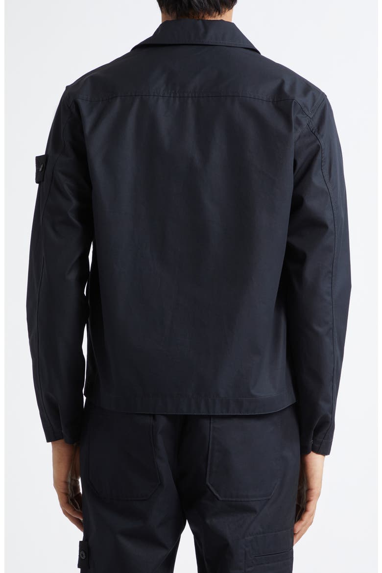 Cotton Canvas Zip Jacket, Alternate, color, BLACK
