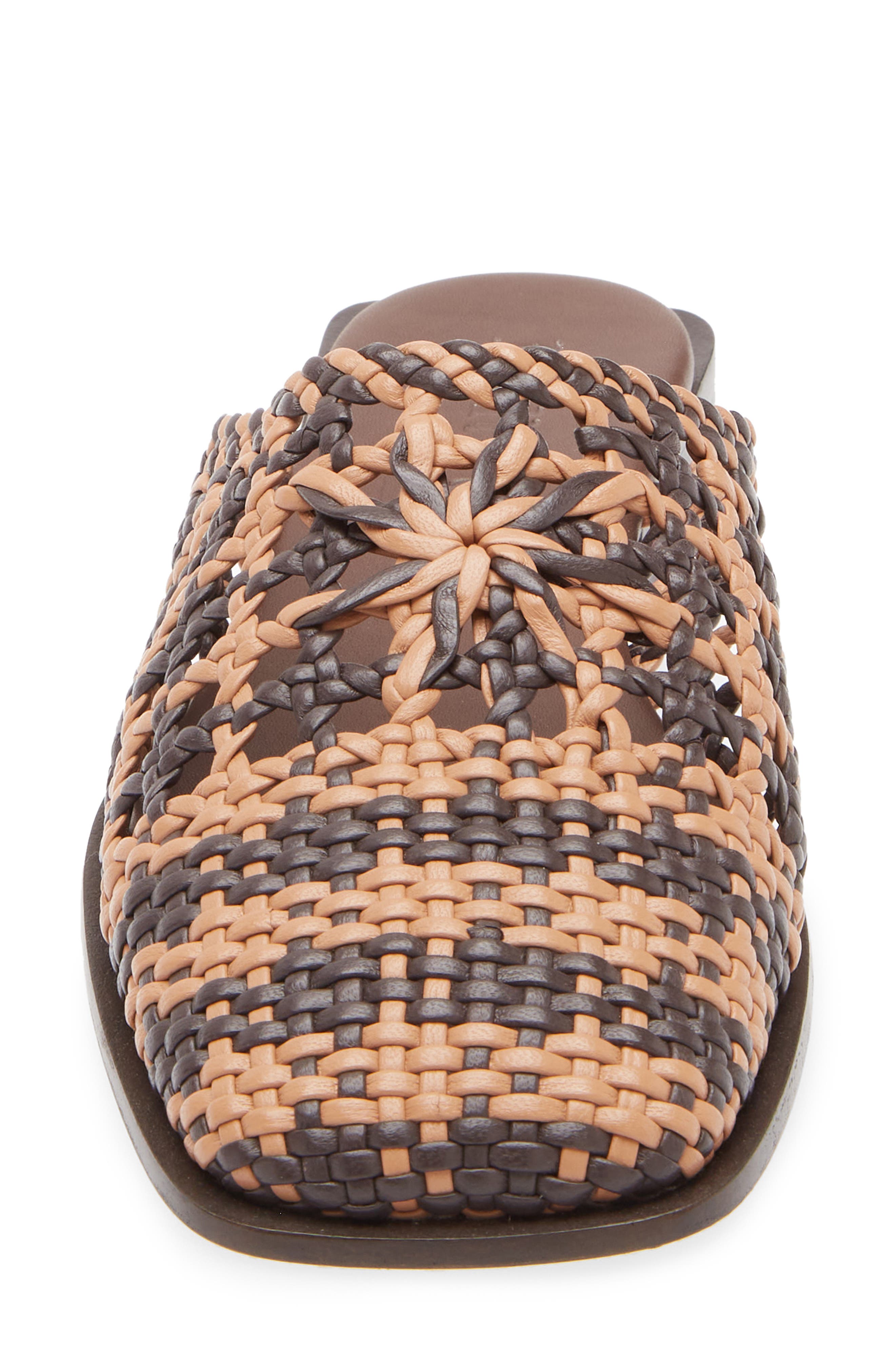 HEREU Vilara Mule, Alternate, color, Dark Brown/ Light Caramel