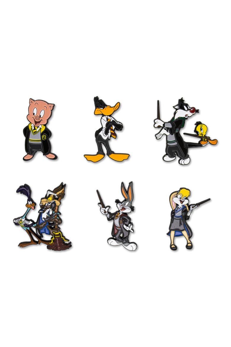 Warner Bros. 100 Looney Tunes x Harry Potter 6-Pin Set, Main, color, Gold