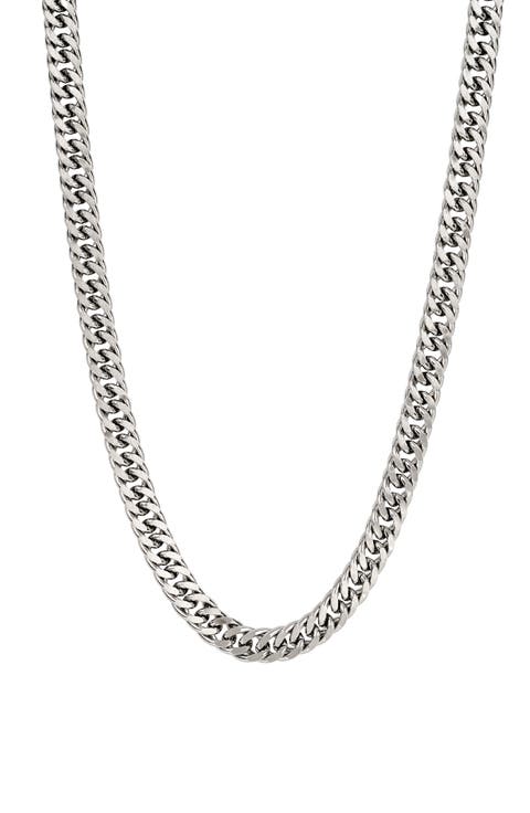 Men's Stainless Steel Curb Chain Necklace