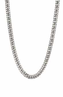 Men's Stainless Steel Curb Chain Necklace