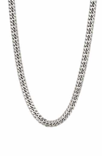 Men's Stainless Steel Curb Chain Necklace