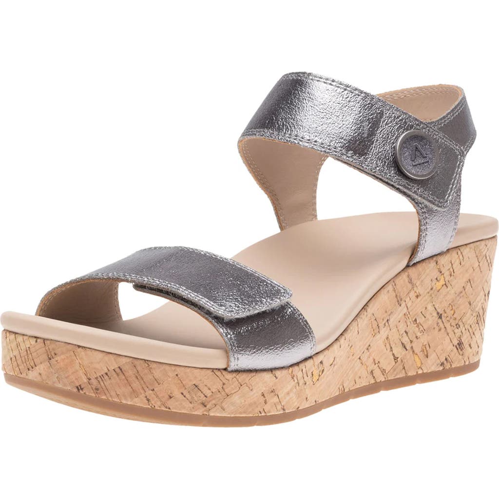 Abeo Riviera Strap Sandal In Pewter - Metatarsal