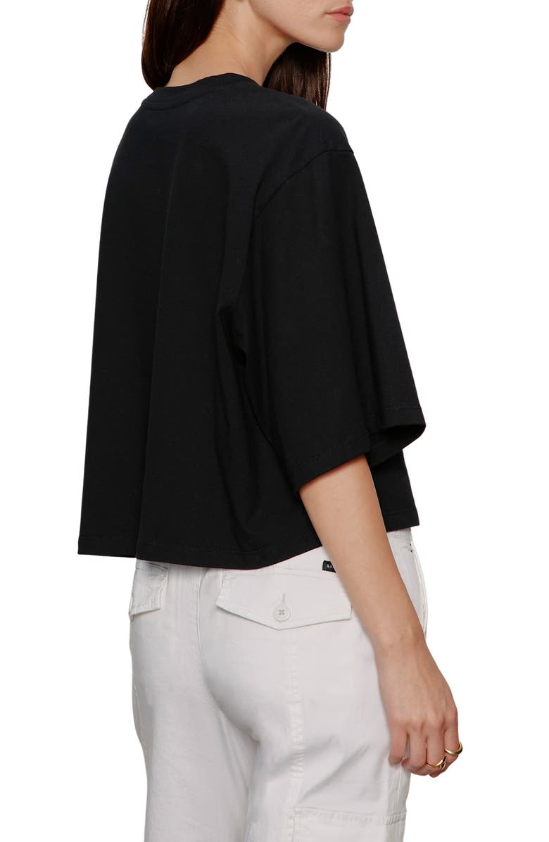 Sanctuary Belle Oversize Organic Cotton T-Shirt, Alternate, color, Black