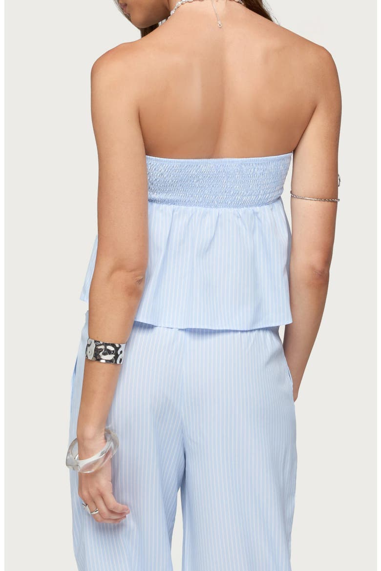Cersei Stripe Strapless Top, Alternate, color, LIGHT-BLUE