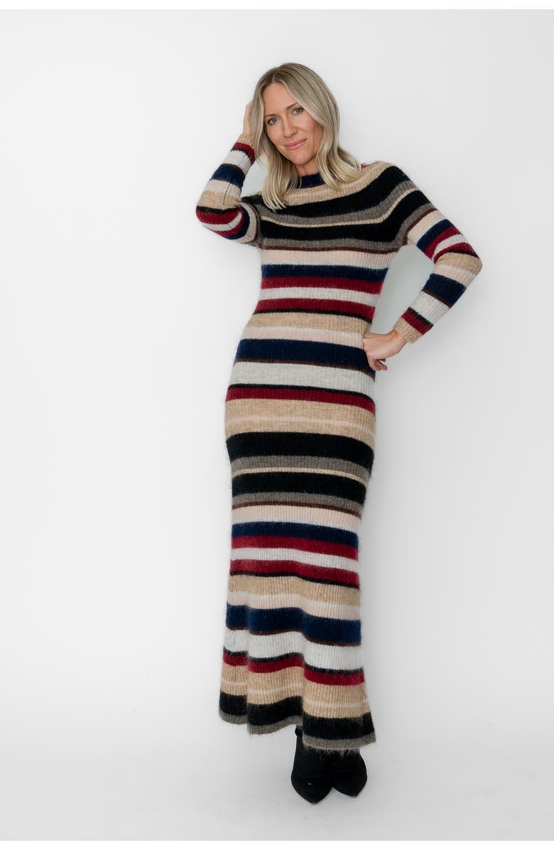 West Of Myriam Sweater Ankle Dress, Main, color, Multi