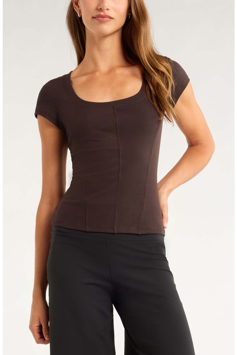 Seamed Rib Top, Main, color, BROWN MOLE