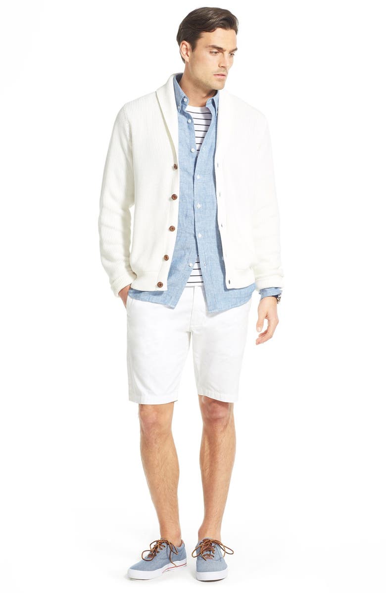 Brooks Brothers Stripe Supima<sup>®</sup> Cotton Crewneck T-Shirt, Alternate, color,