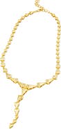 SAVVY CIE JEWELS Geometric Sparkling Y Necklace