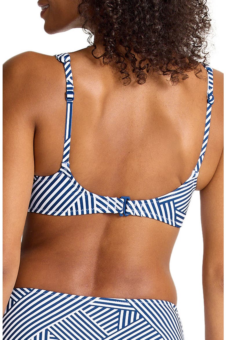 Palm Modern Stripe Bikini Top, Alternate, color, INDIGO TIDE