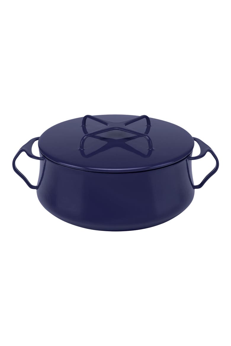 Kobenstyle 4-Quart Casserole Dish with Lid, Main, color, MIDNIGHT BLUE