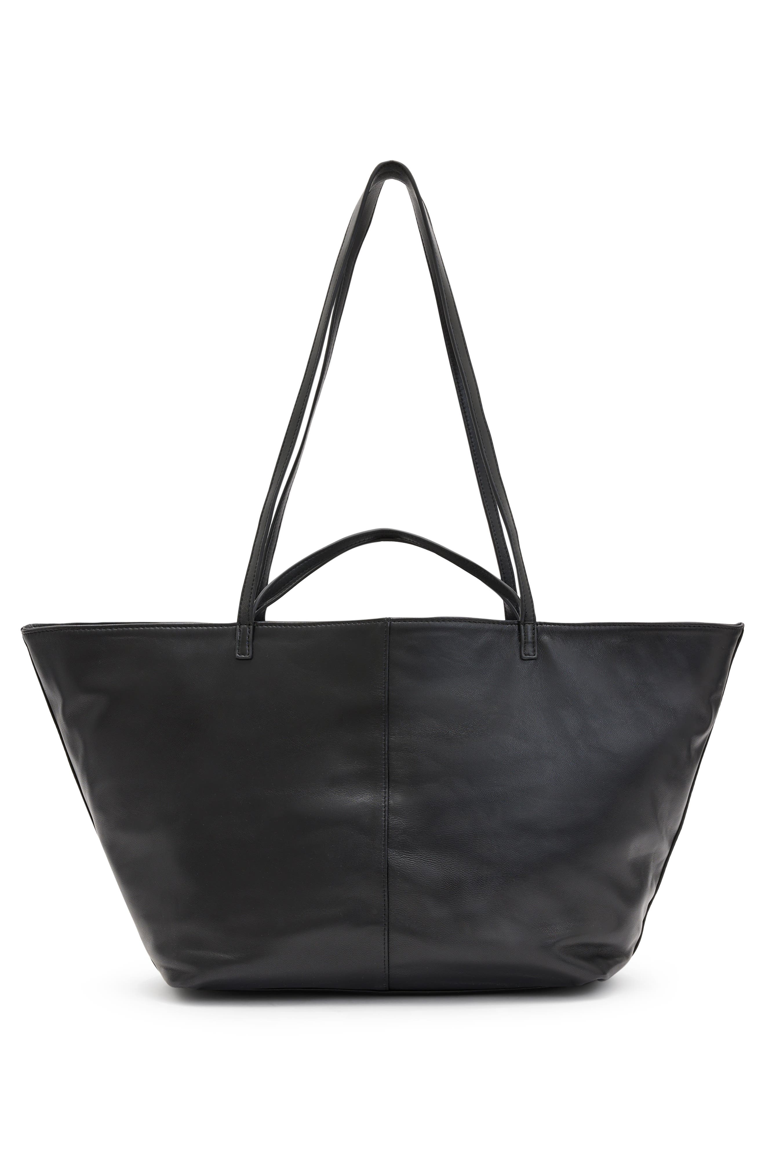 AllSaints Hannah Stud Leather Tote, Alternate, color, 