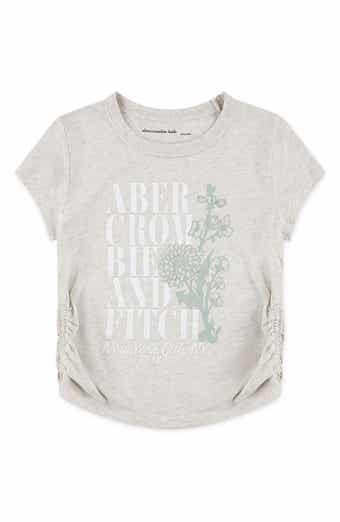abercrombie kids Kids' Ruched Cotton Blend Graphic T-Shirt