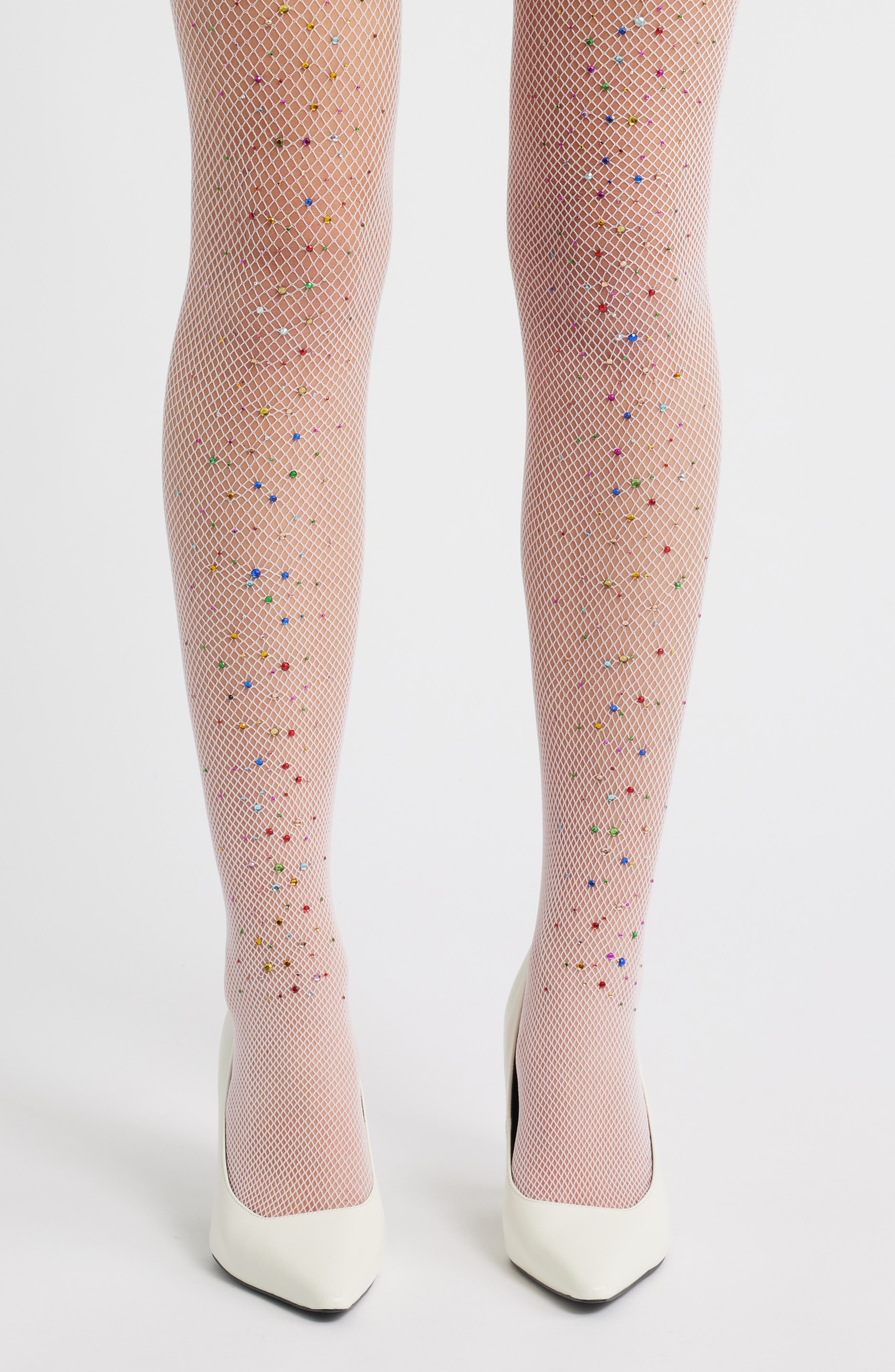 Glitter Fishnet Tights - image 2