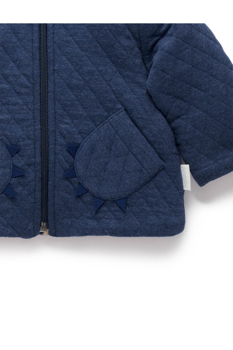 Quilted Dragon Jacket, Alternate, color, Midnight Melange
